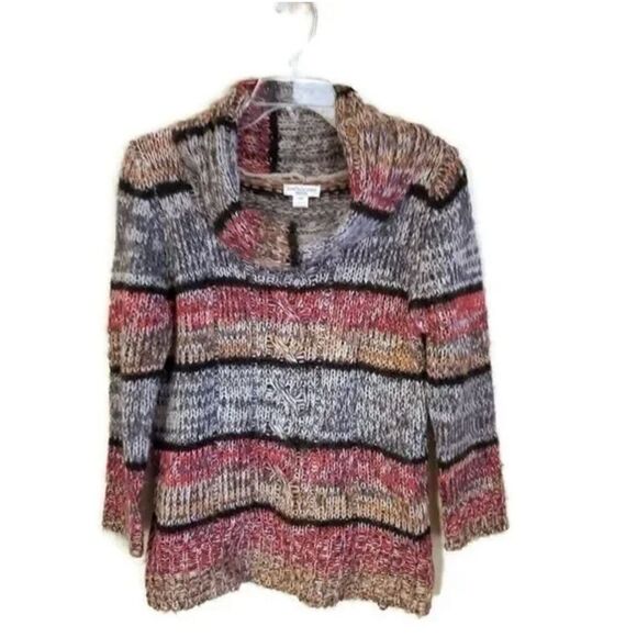 John Paul Richard Petite Long Sleeve Fall Sweater Size Medium Petite - Picture 1 of 6